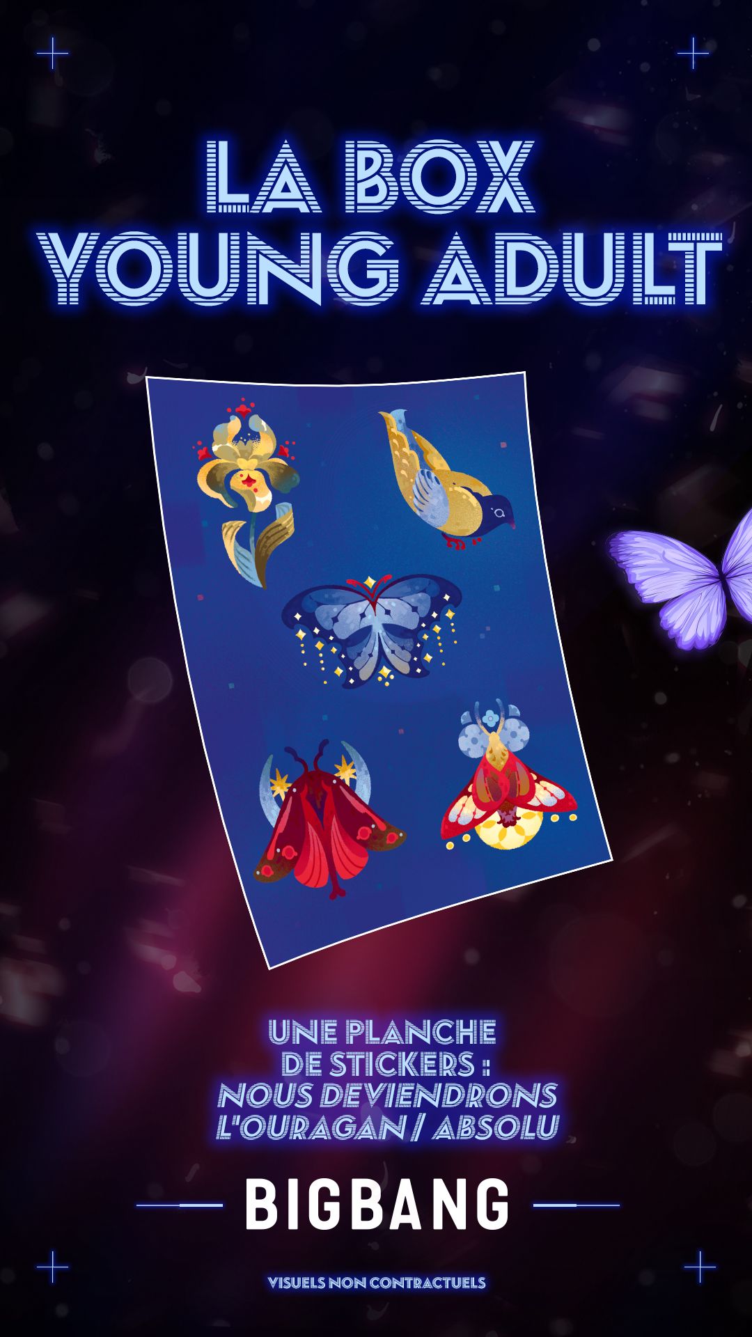 une planche de stickers