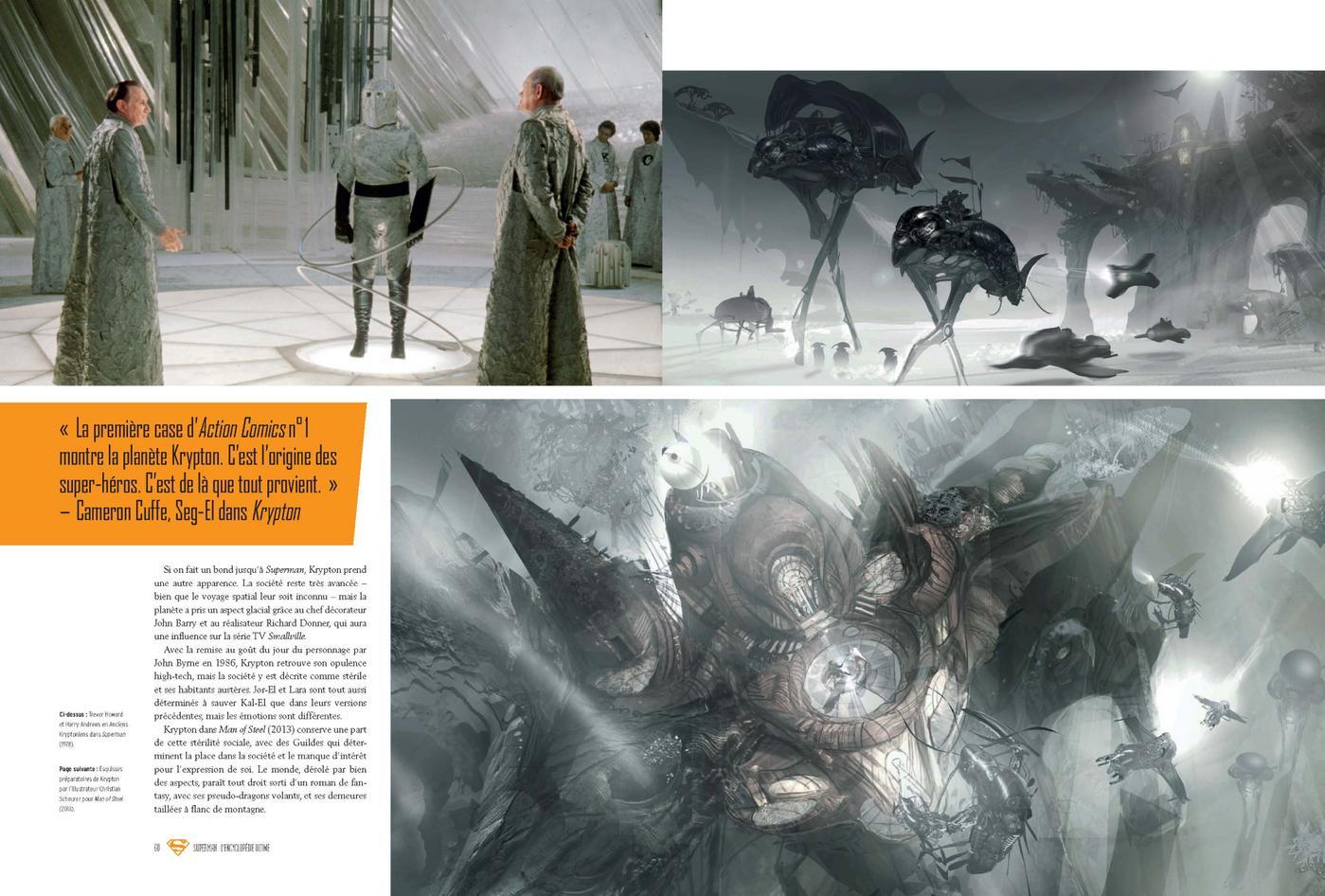 double page sur la planète Krypton
