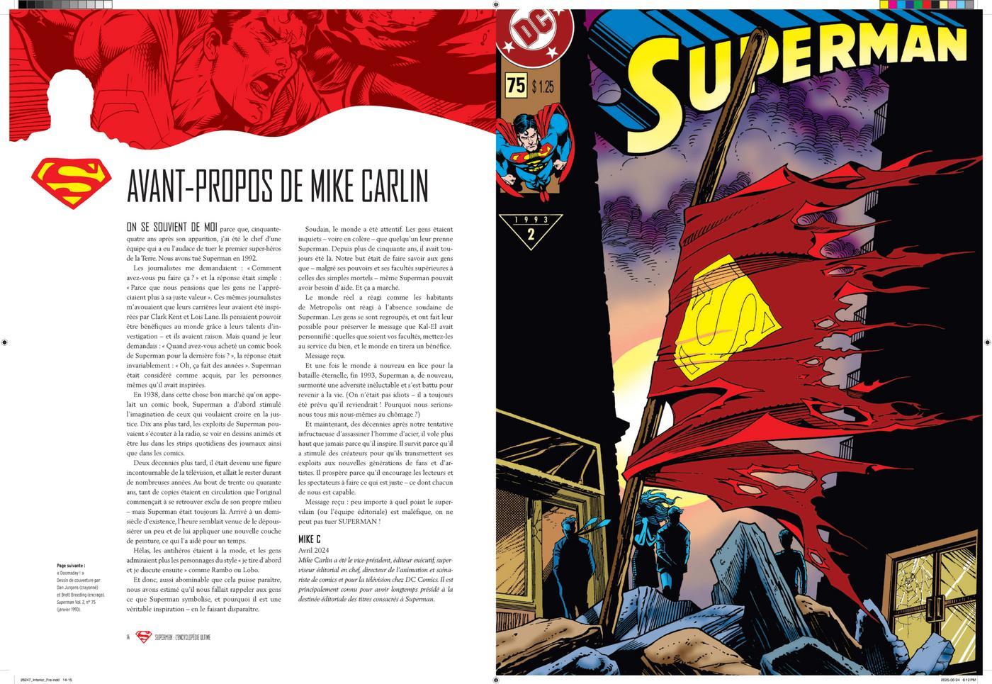 Avant-propos de Mike Carlin