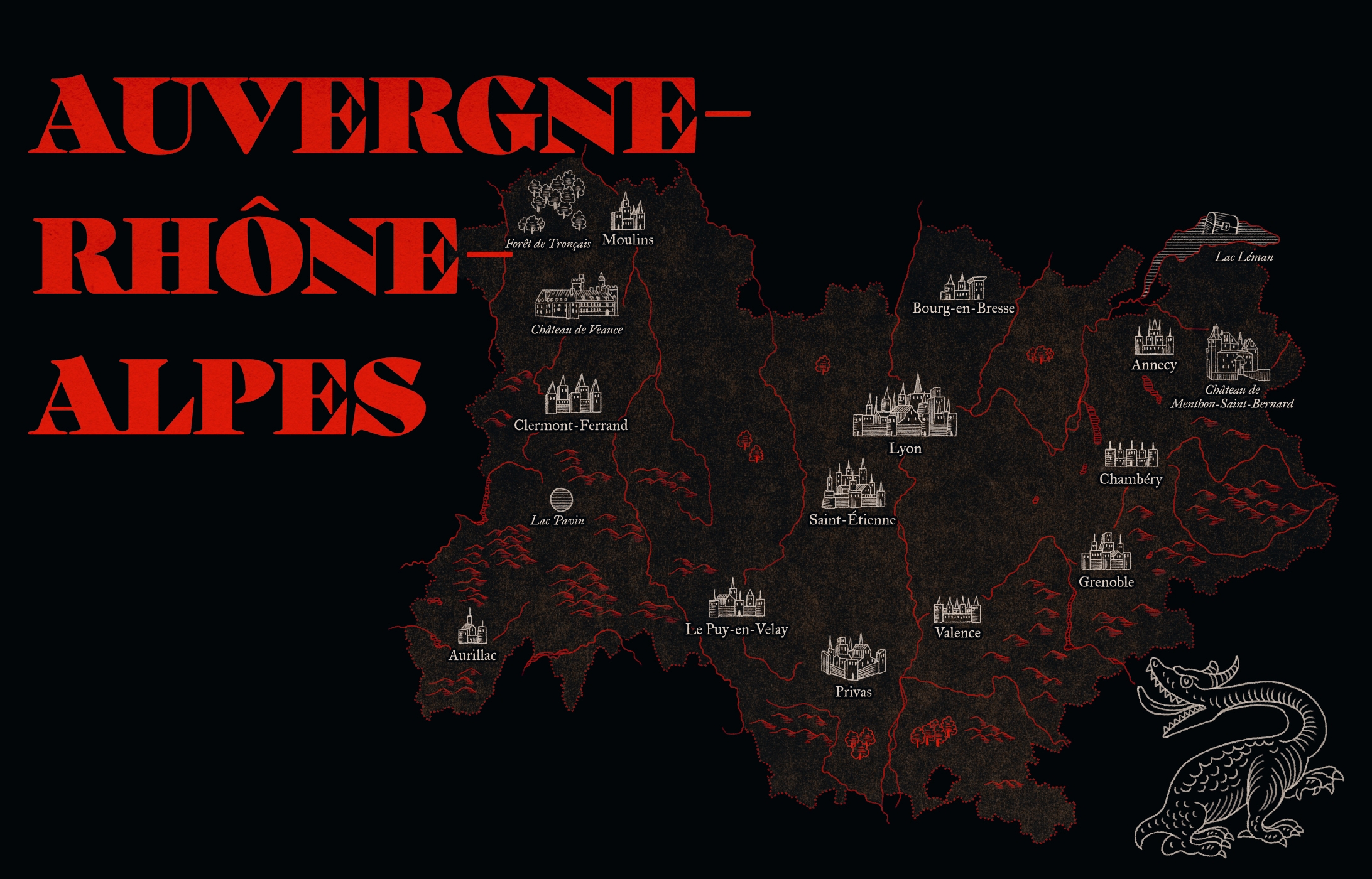 double page d'intro Région Auvergne-Rhône Alpes