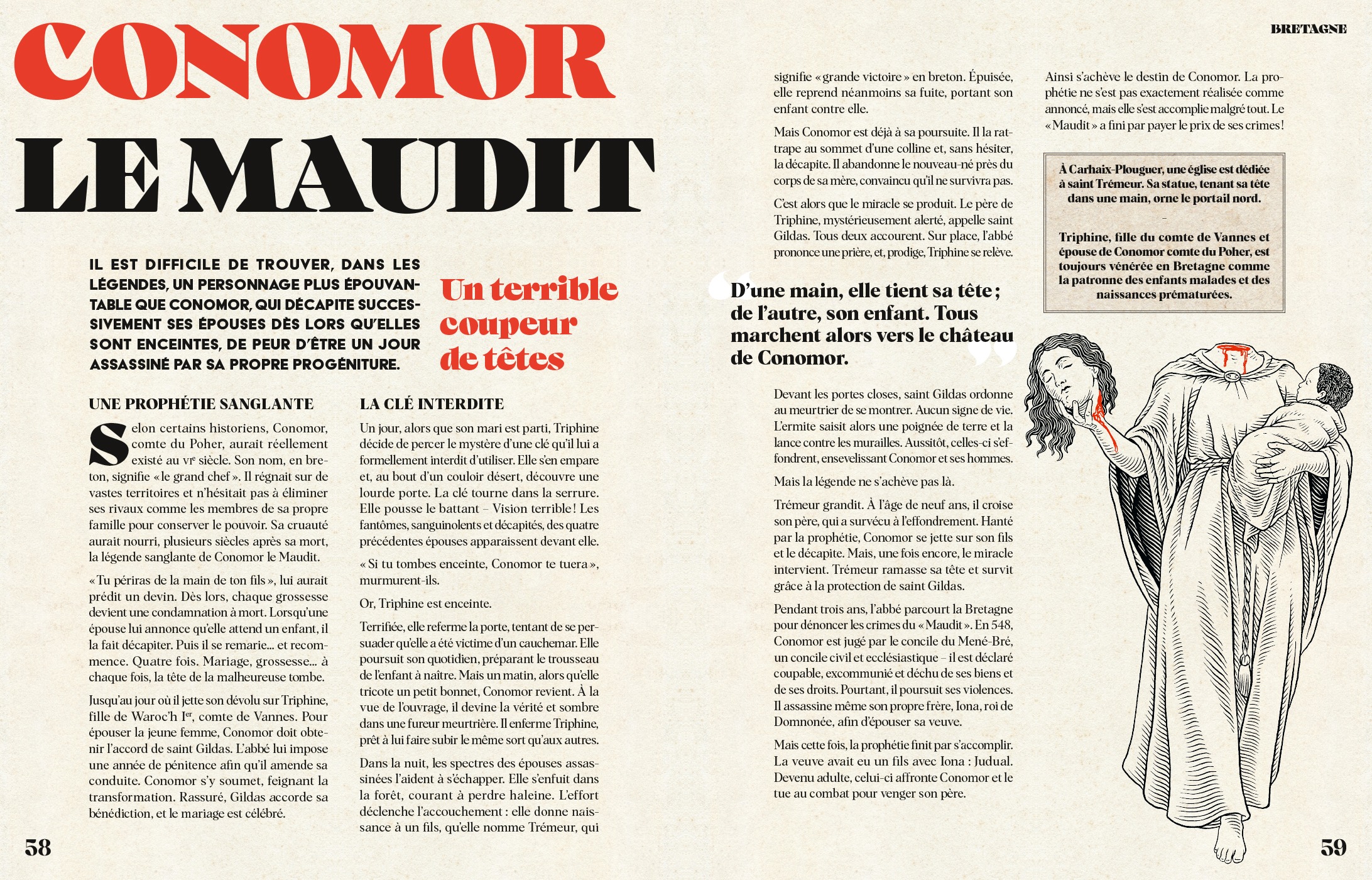 double page Conomor Le Maudit