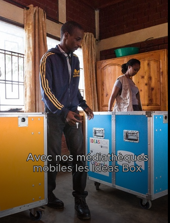 photos des bibliothèques mobiles et des ideas box de BSF