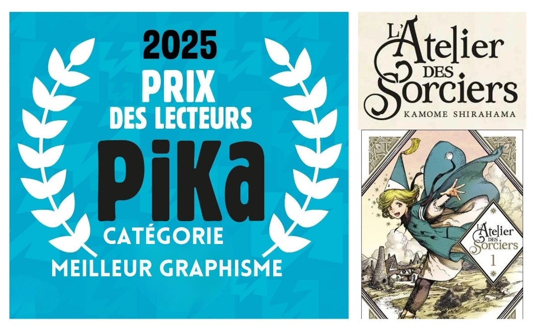 L'atelier des sorciers : prix des lecteurs 2025, catégorie meilleur graphisme