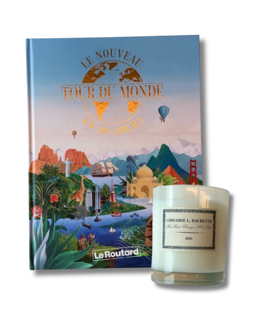 Pack Le nouveau Tour du monde en 80 jours avec Le Routard + Bougie Bicentenaire  -  - Le Routard